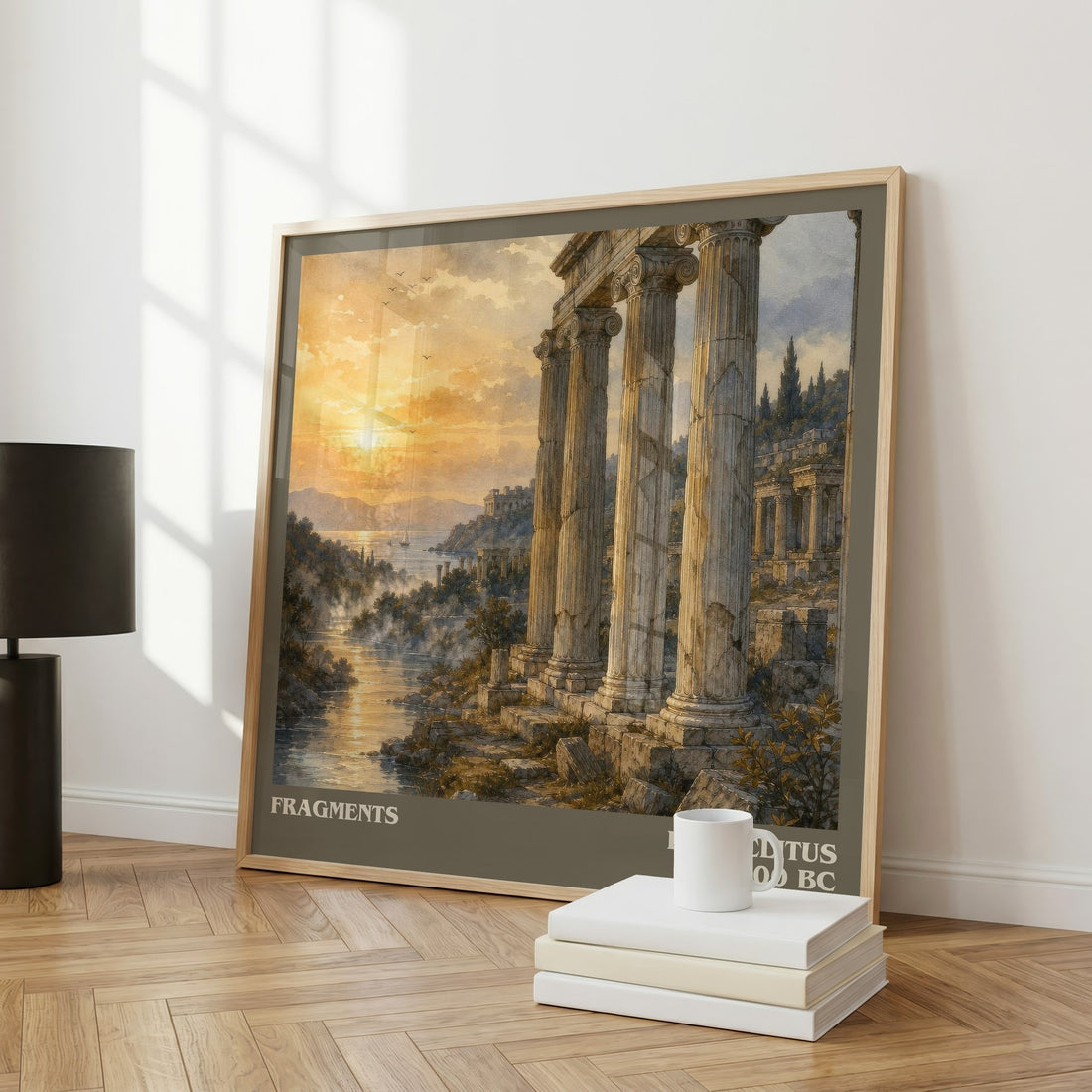 Fragments literary art print colour and style options – Heraclitus book art