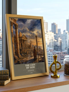 The City of God book cover poster colour and style options – Augustine book art