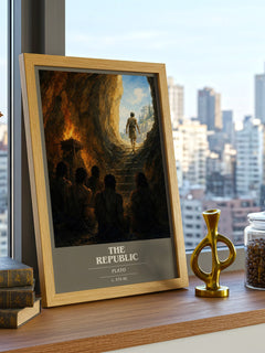 The Republic book cover poster colour and style options – Plato book art