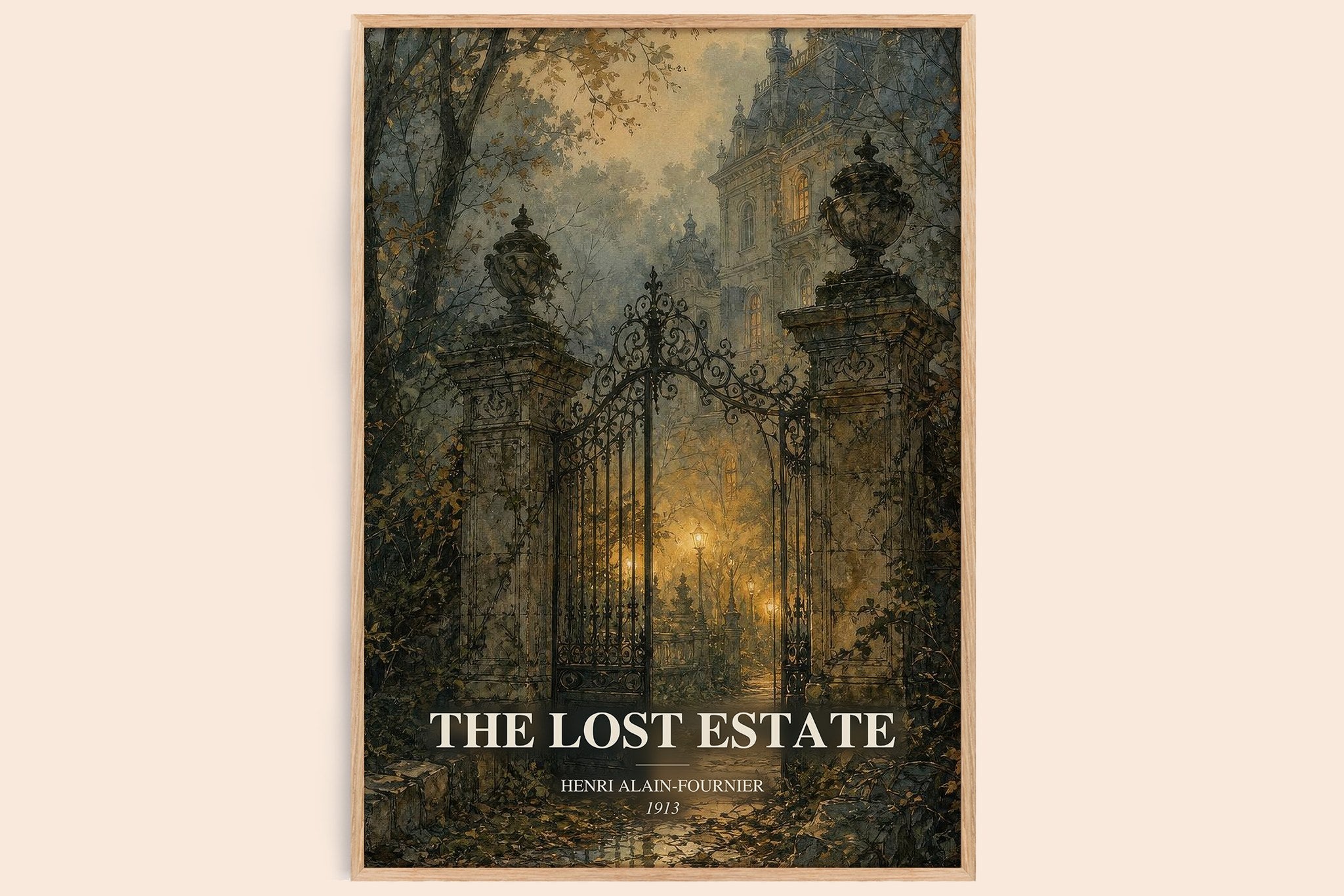 The Lost Estate Book Watercolour Illustration by Henri Alain-Fournier