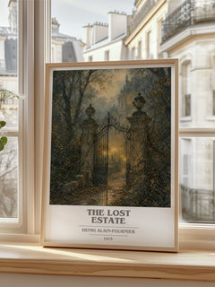 The Lost Estate book cover poster colour and style options – Henri Alain-Fournier book art