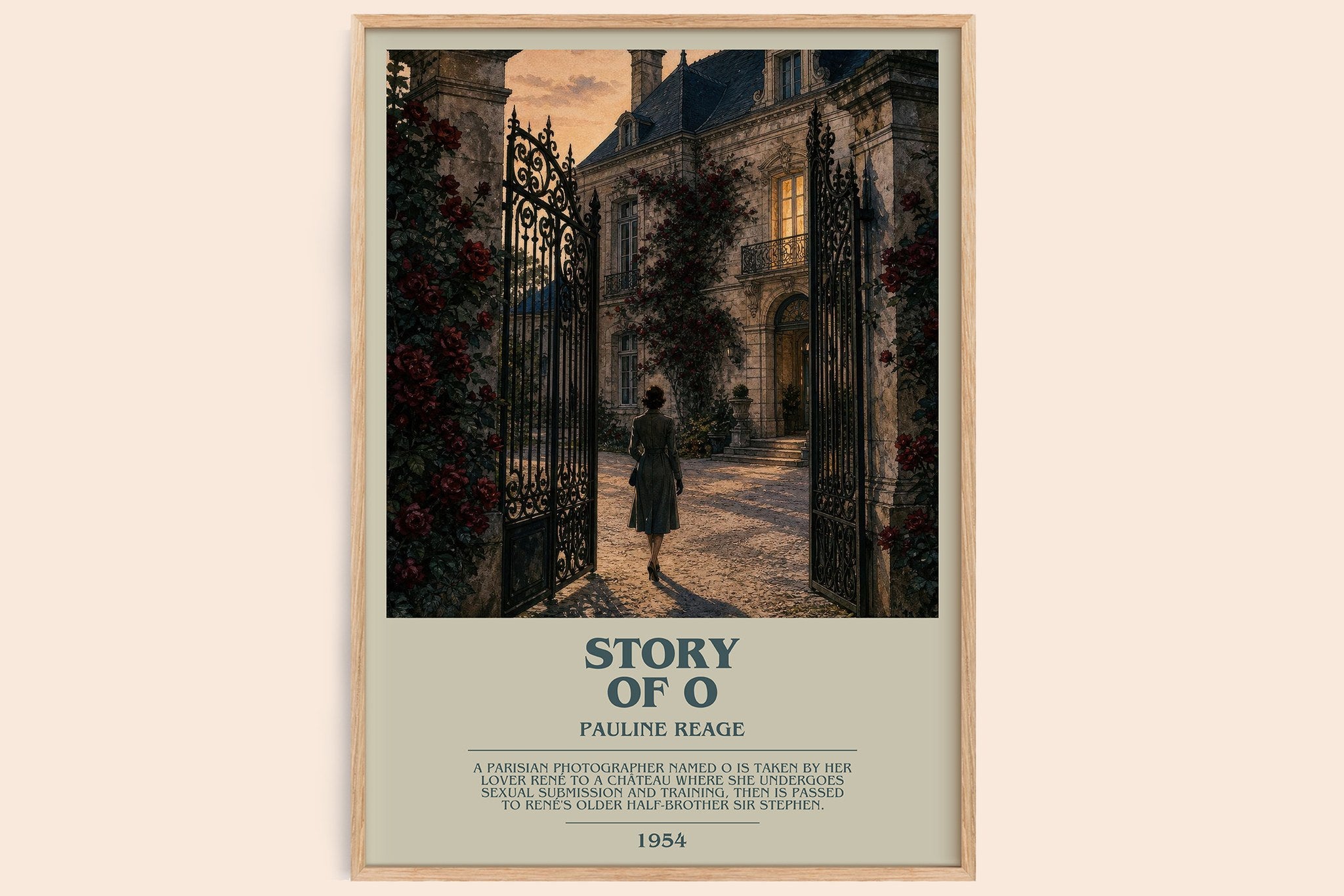 Story of O Bookish Wall Art by Pauline Reage