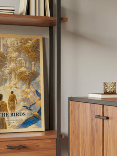 The Birds book watercolour illustration paper finish options – matte satin gloss