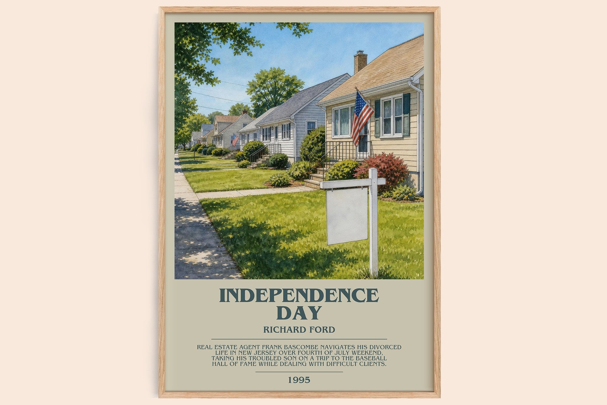Independence Day Bookish Wall Art by Richard Ford