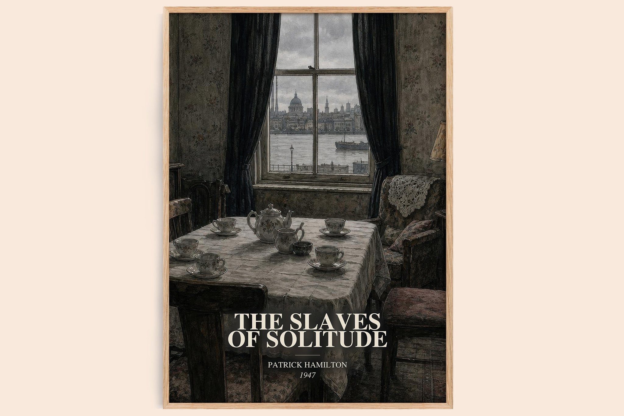 Slaves of Solitude Book Watercolour Illustration by Patrick Hamilton