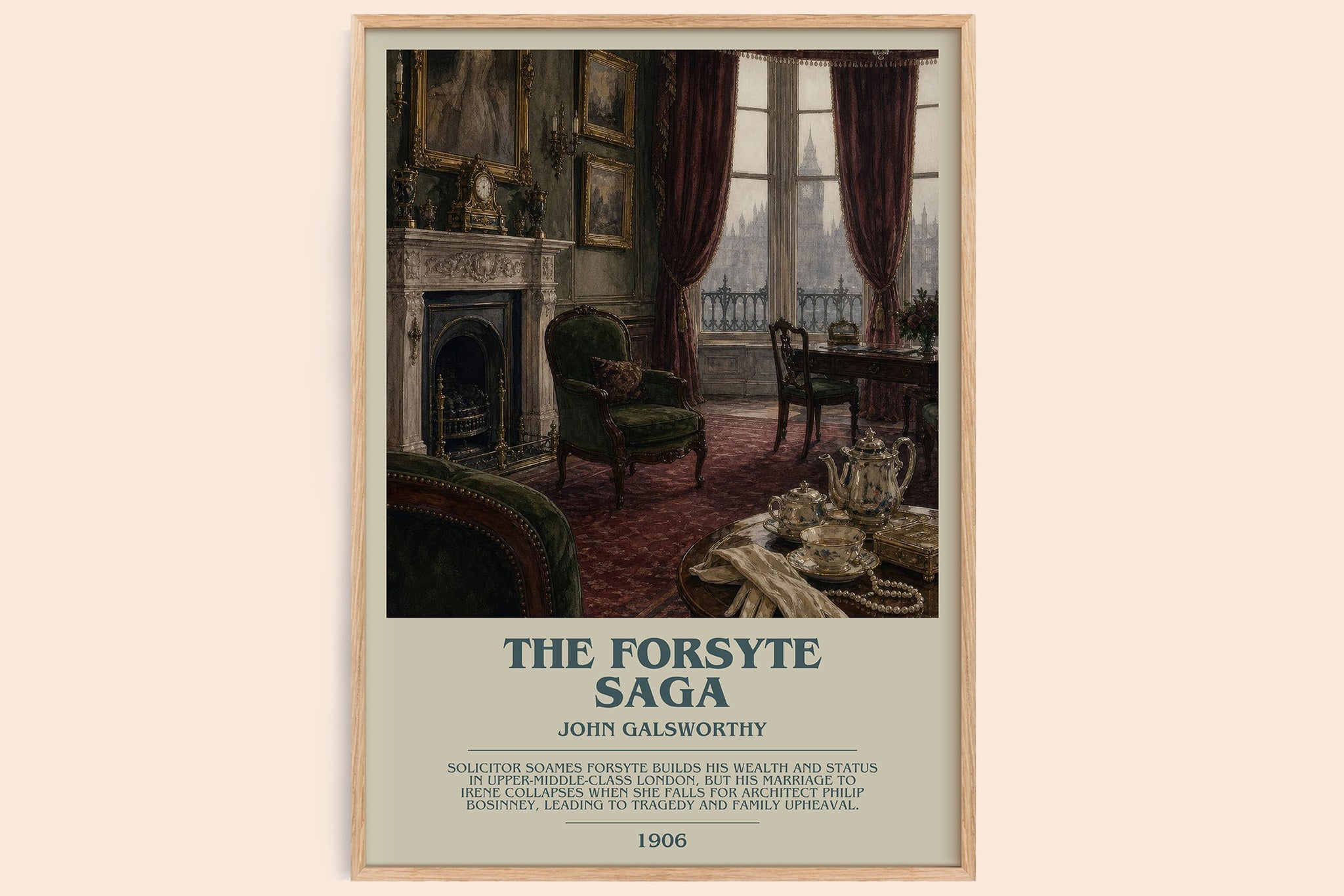 The Forsyte Saga Bookish Wall Art by John Galsworthy