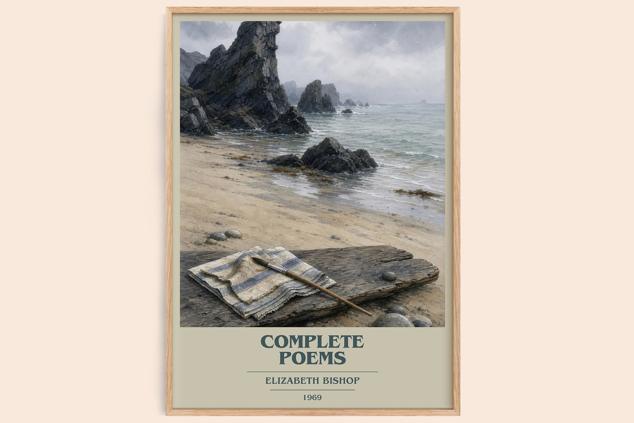 Complete Poems Book Cover Poster by Elizabeth Bishop