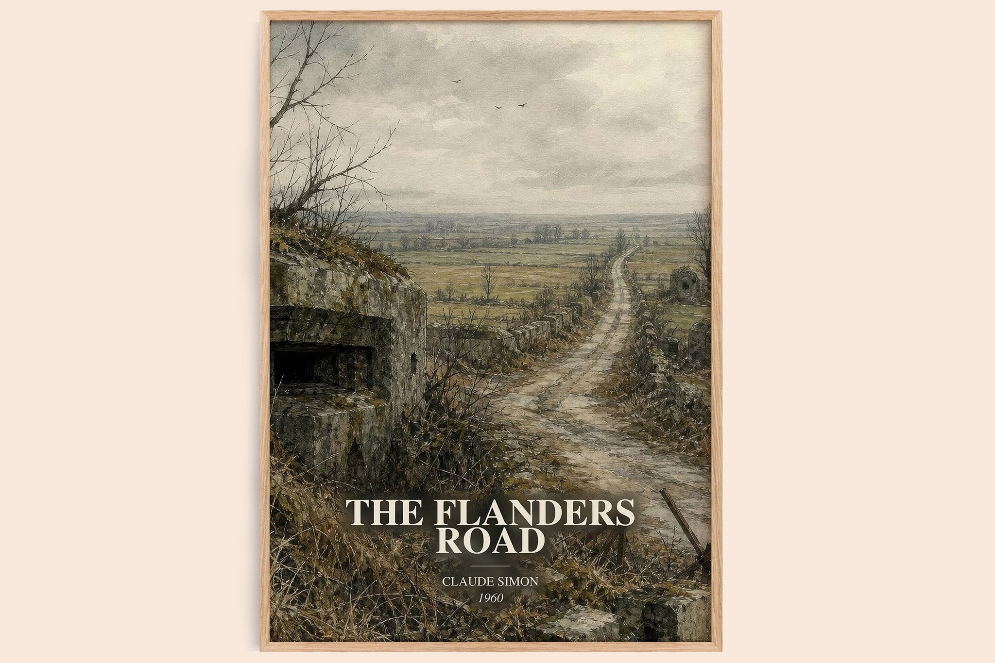 The Flanders Road Book Watercolour Illustration by Claude Simon