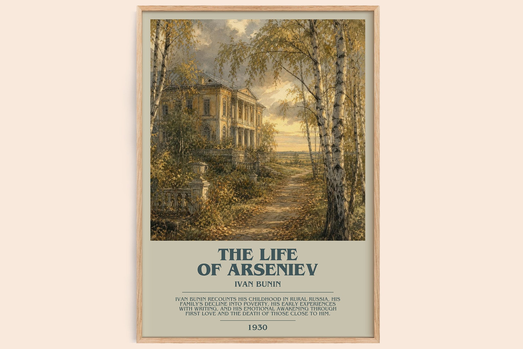 The Life Of Arseniev Bookish Wall Art by Ivan Bunin