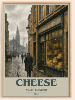 Cheese book cover book poster by Willem Elsschot – framed literary art print