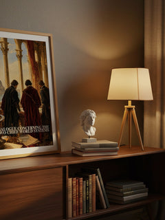 Dialogue Concerning the Two Chief World Systems watercolour print on bookshelf – Galileo fan gift