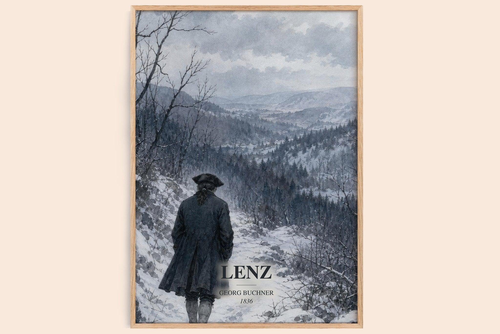 Lenz Book Watercolour Illustration by Georg Buchner