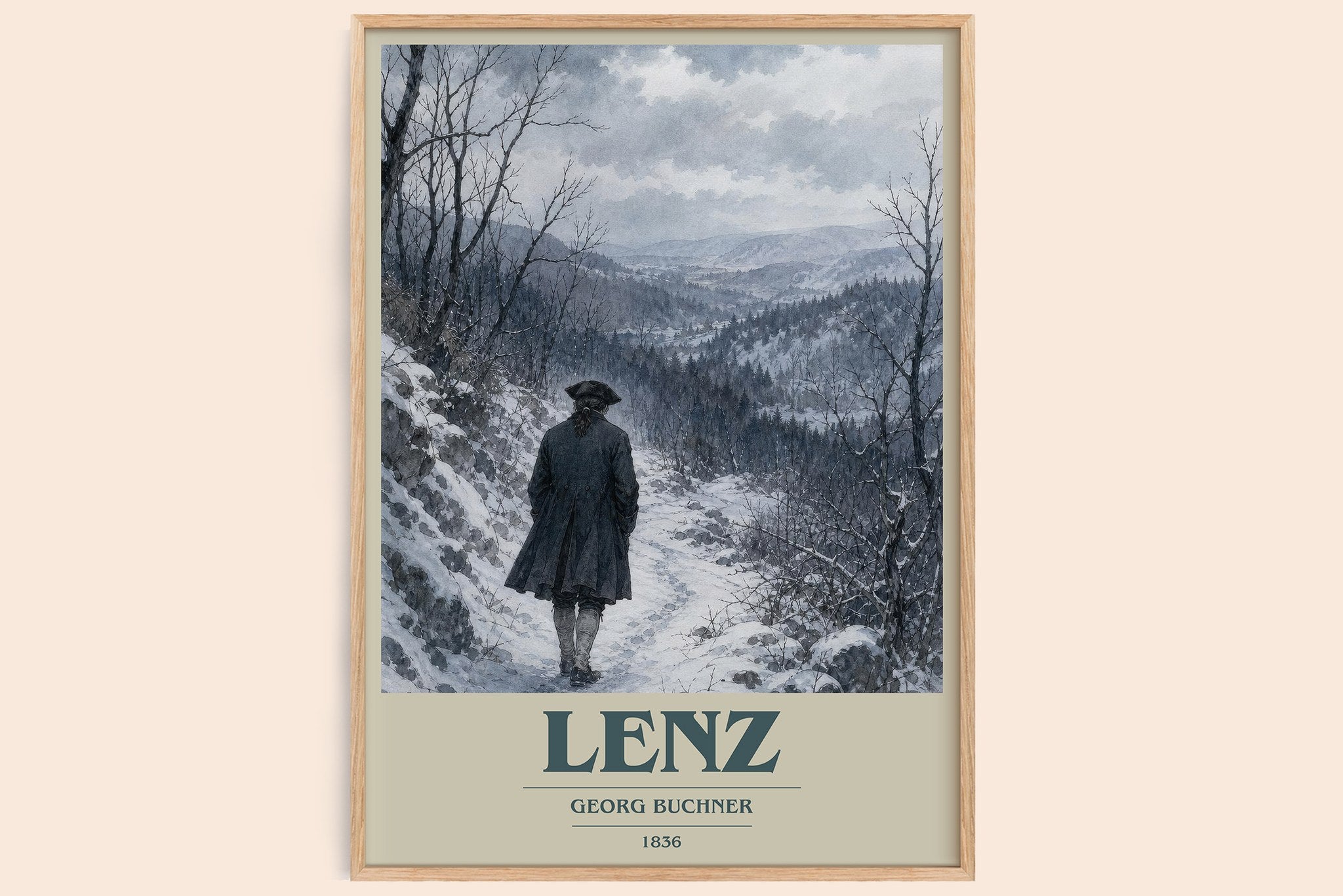 Lenz Book Cover Poster by Georg Buchner