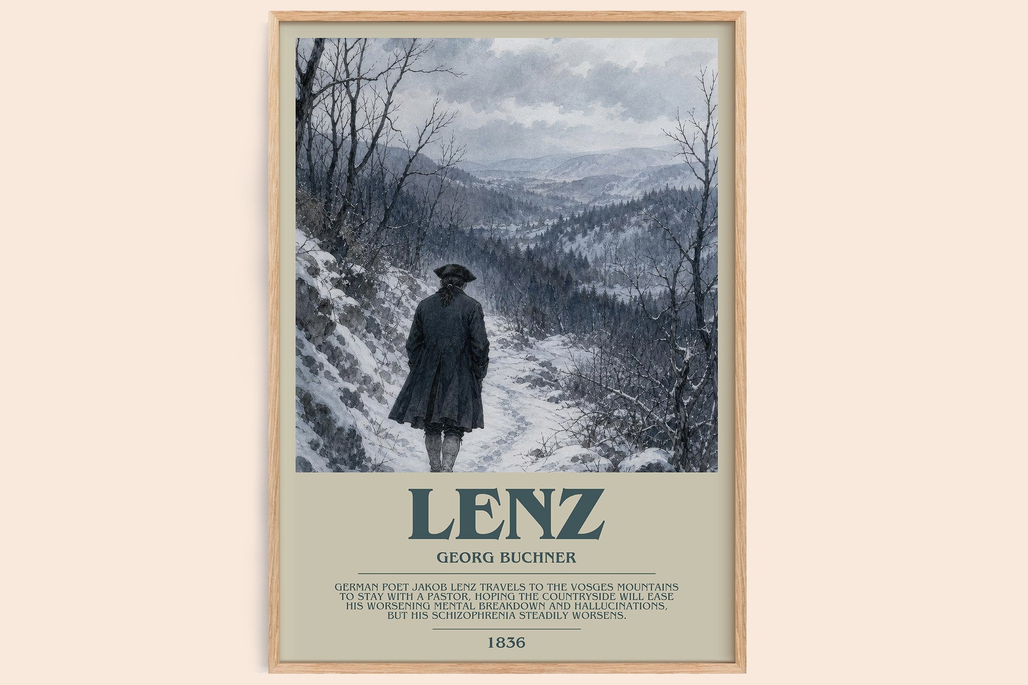 Lenz Bookish Wall Art by Georg Buchner