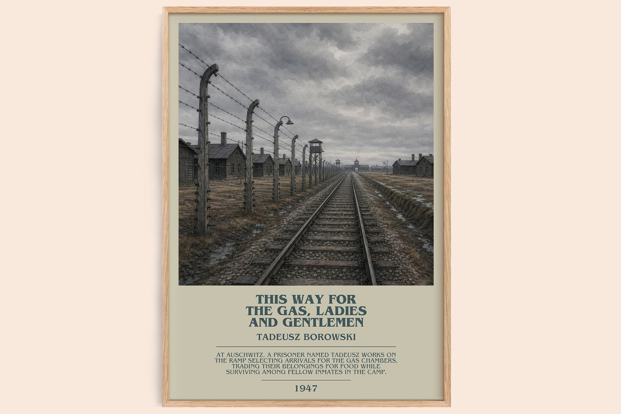 This Way for the Gas, Ladies and Gentlemen Bookish Wall Art by Tadeusz Borowski