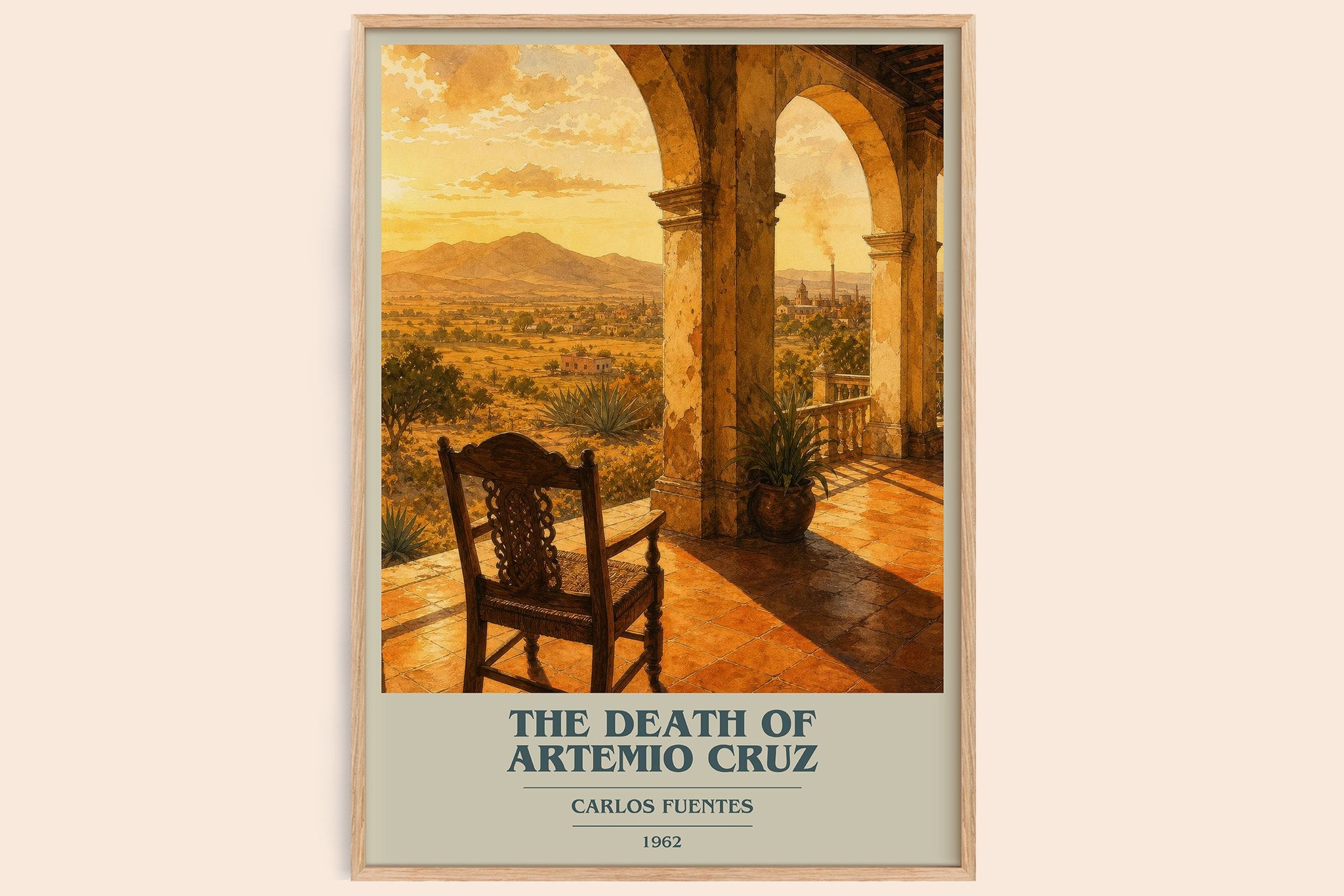 The Death of Artemio Cruz Book Cover Poster by Carlos Fuentes
