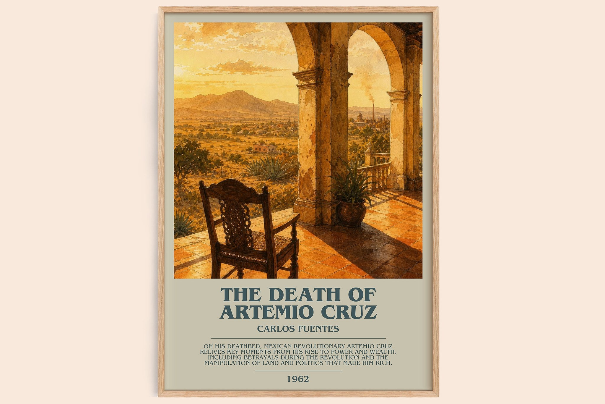 The Death of Artemio Cruz Bookish Wall Art by Carlos Fuentes
