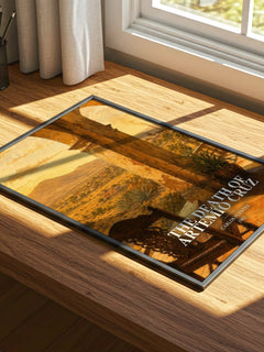 The Death of Artemio Cruz watercolour book poster framed on wall – literary fiction wall art