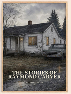 The Stories of Raymond Carver watercolour book poster by Raymond Carver – framed literary art print