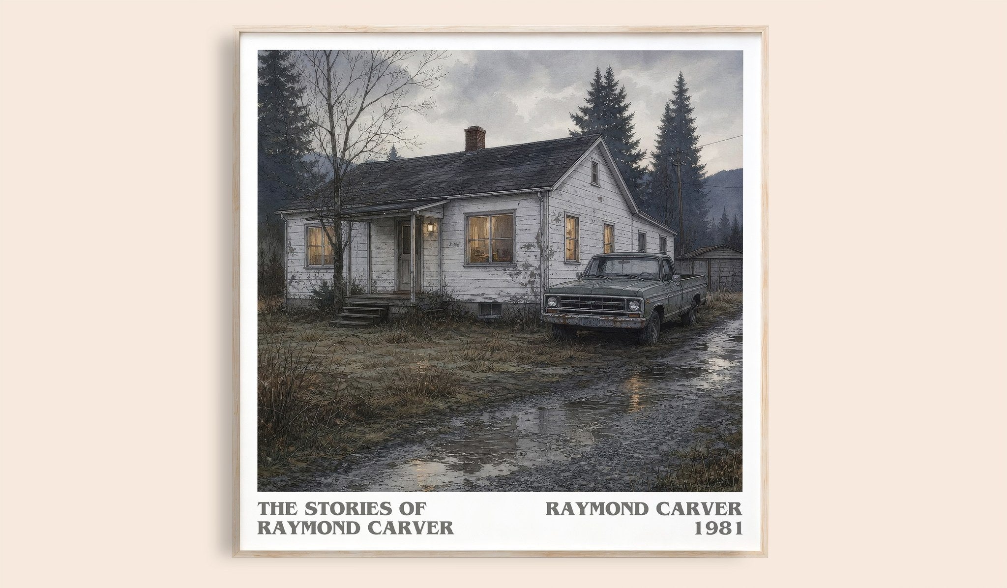 The Stories of Raymond Carver Literary Art Print by Raymond Carver