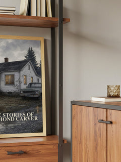 The Stories of Raymond Carver book watercolour illustration paper finish options – matte satin gloss