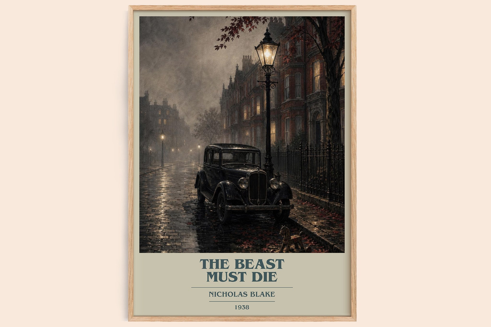 The Beast Must Die Book Cover Poster by Nicholas Blake