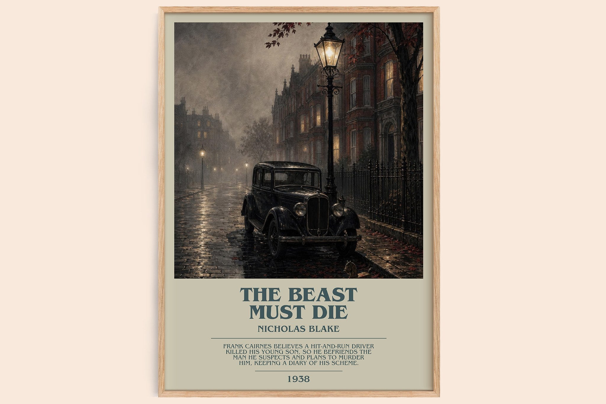 The Beast Must Die Bookish Wall Art by Nicholas Blake