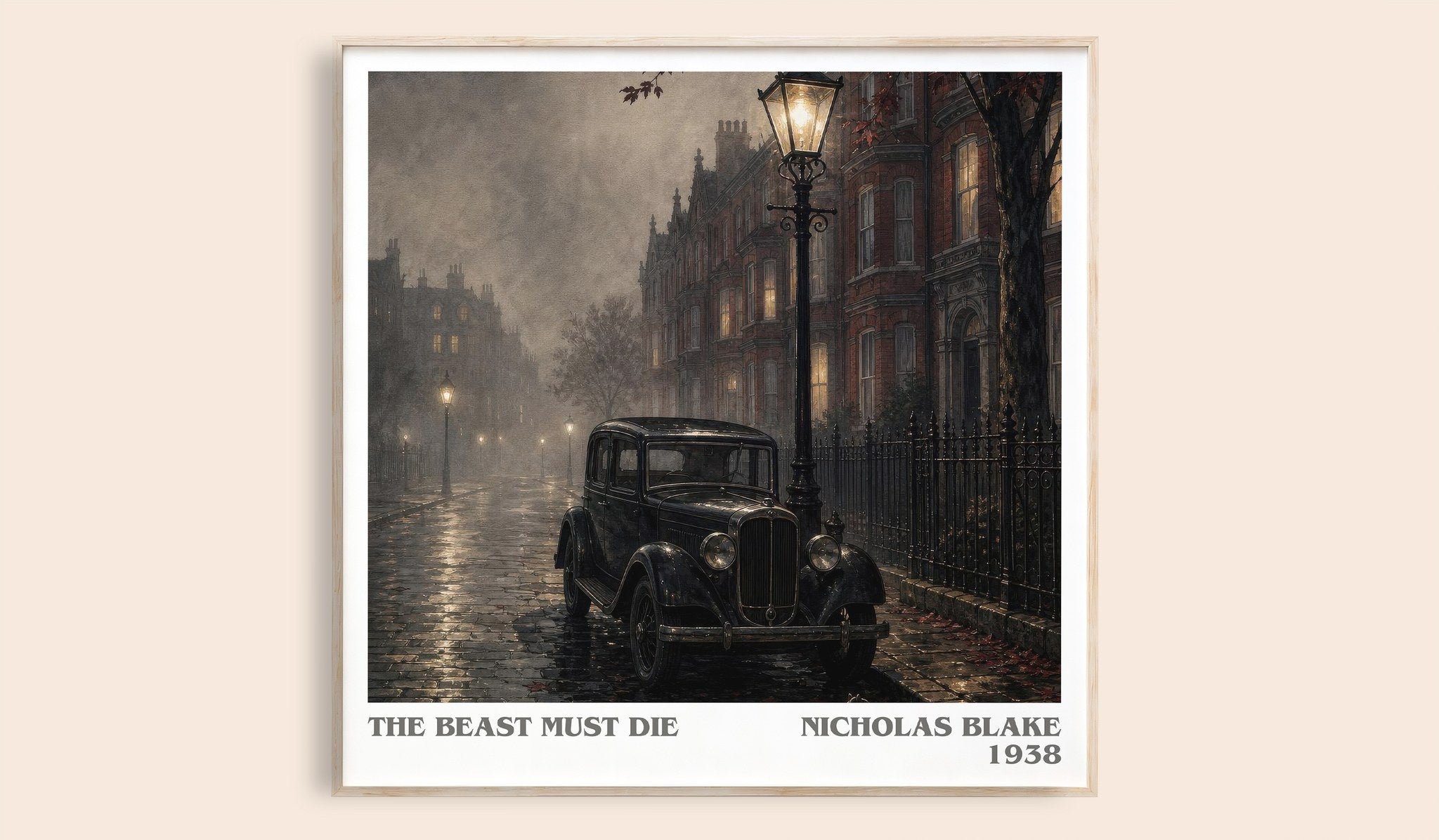 The Beast Must Die Literary Art Print by Nicholas Blake