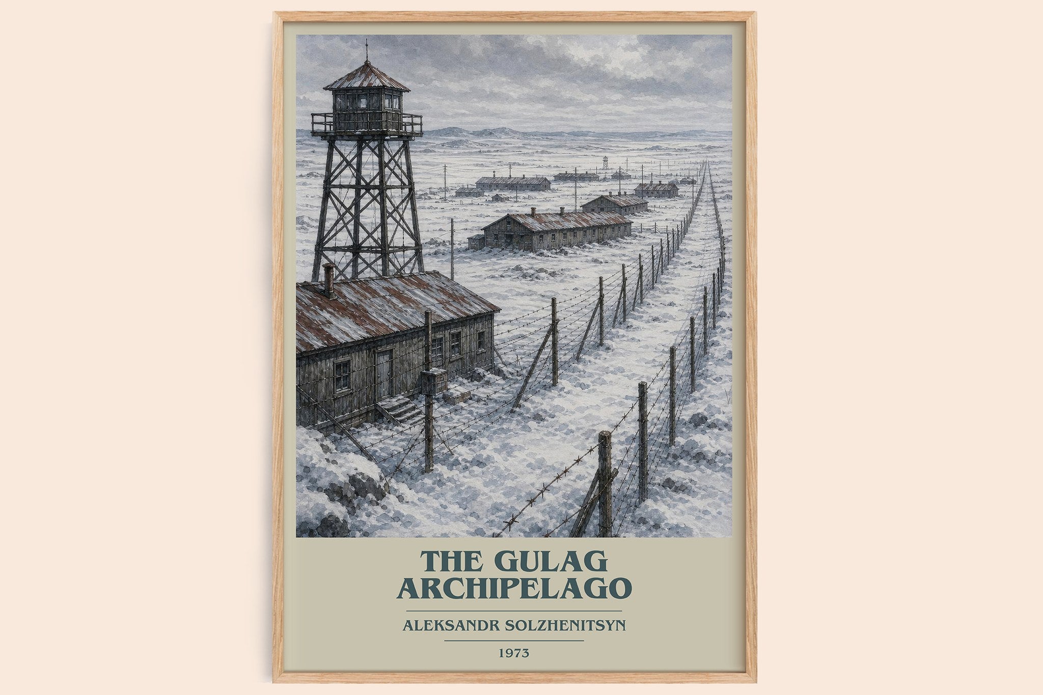 The Gulag Archipelago Book Cover Poster by Aleksandr Solzhenitsyn