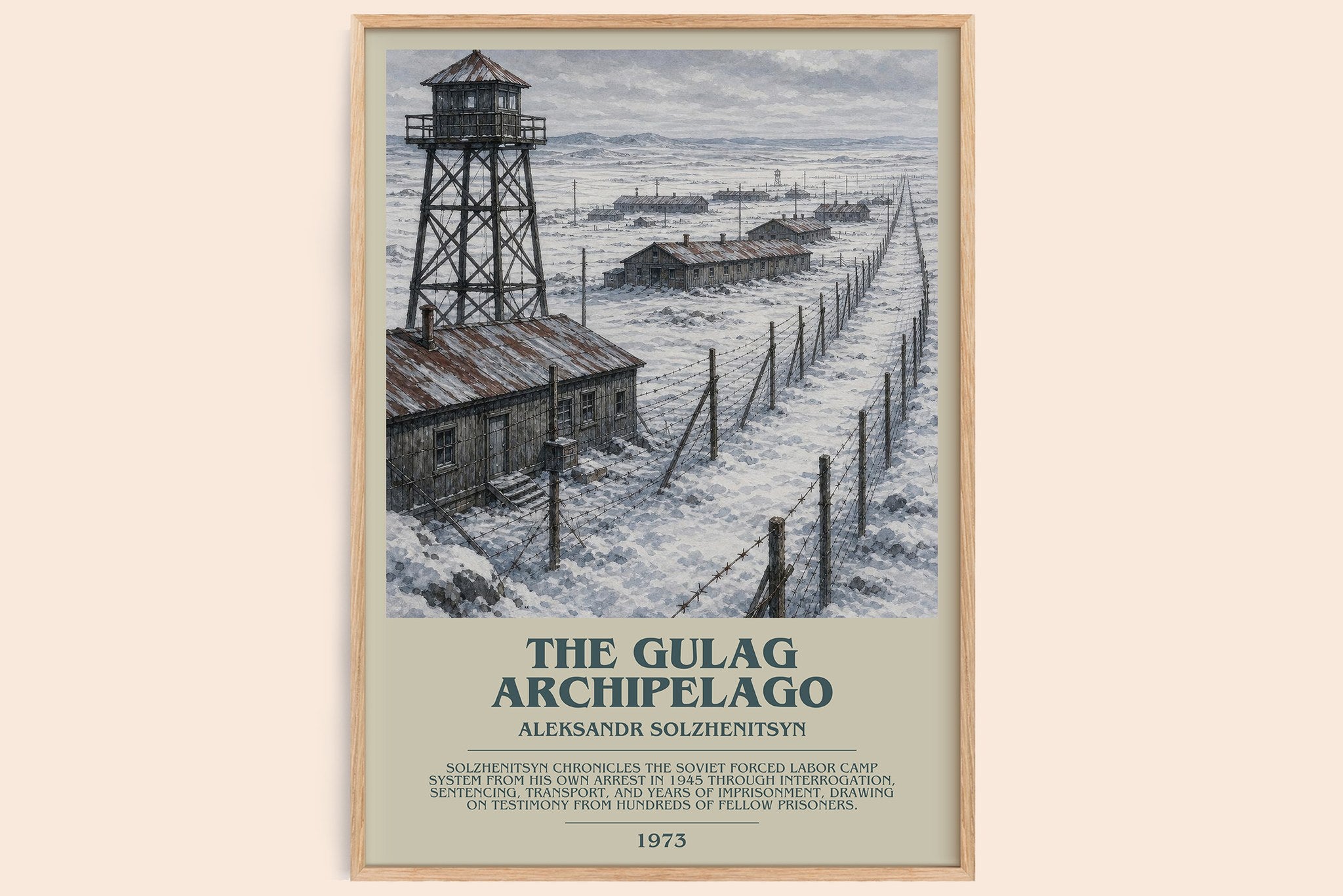 The Gulag Archipelago Bookish Wall Art by Aleksandr Solzhenitsyn