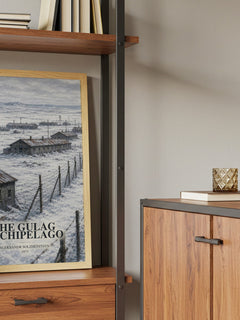 The Gulag Archipelago book watercolour illustration paper finish options – matte satin gloss