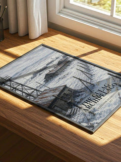 The Gulag Archipelago watercolour book poster framed on wall – non fiction wall art