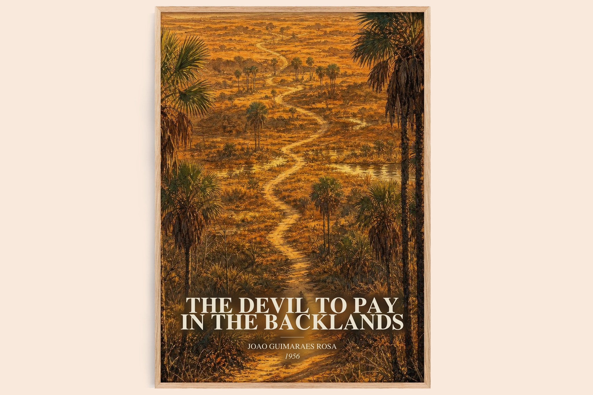 Devil to Pay in the Backlands Book Watercolour Illustration by J. Rosa