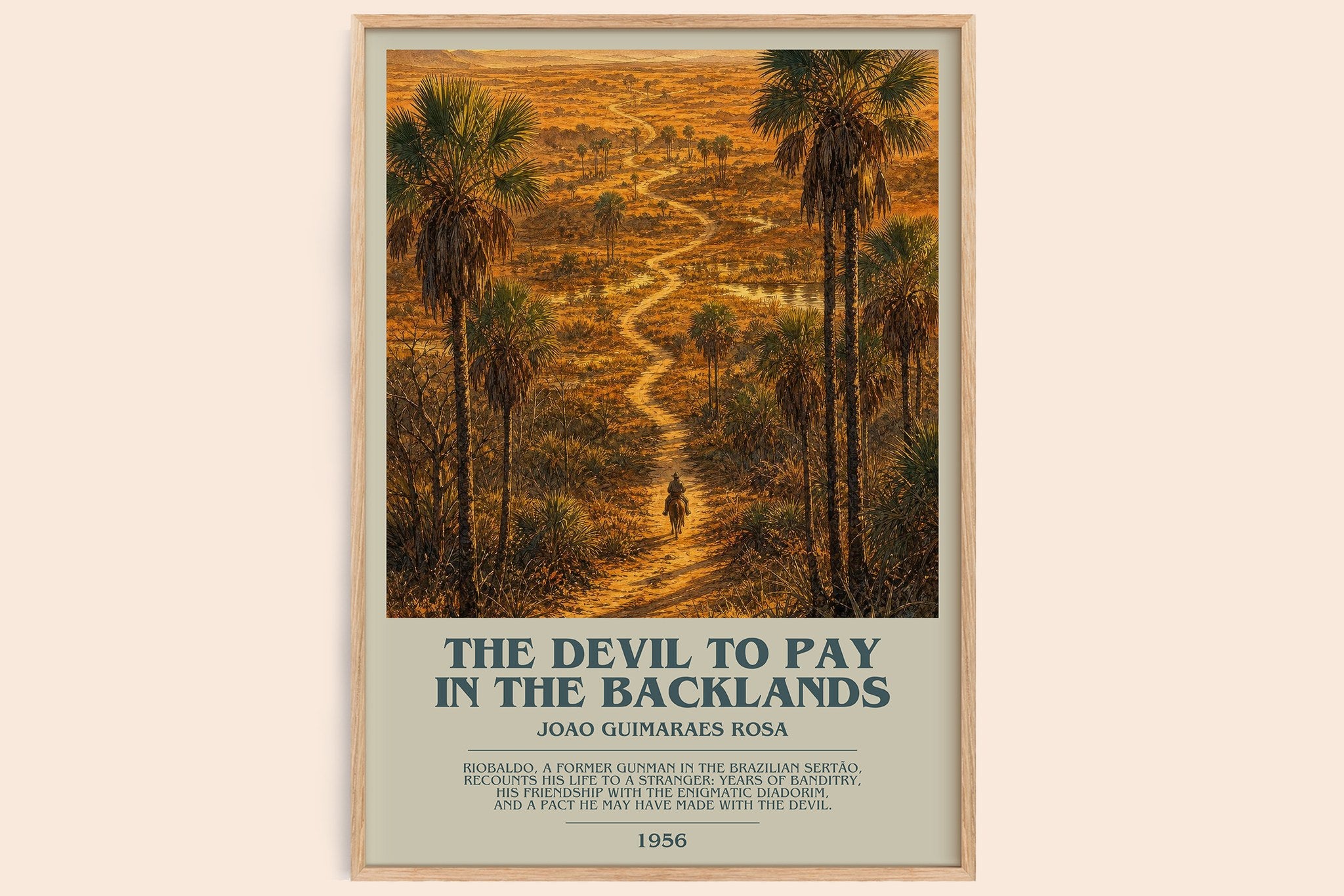 Devil to Pay in the Backlands Bookish Wall Art by Joao Guimaraes Rosa