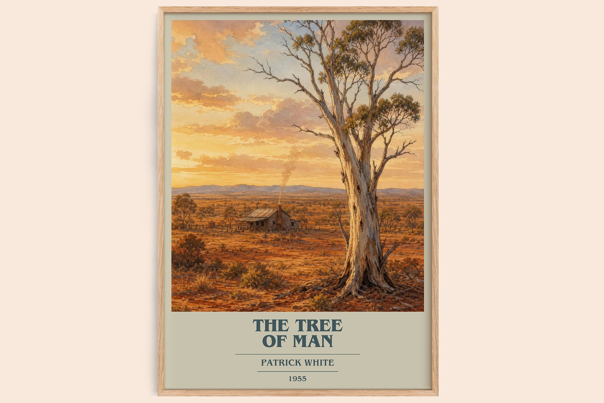 The Tree of Man Book Cover Poster by Patrick White
