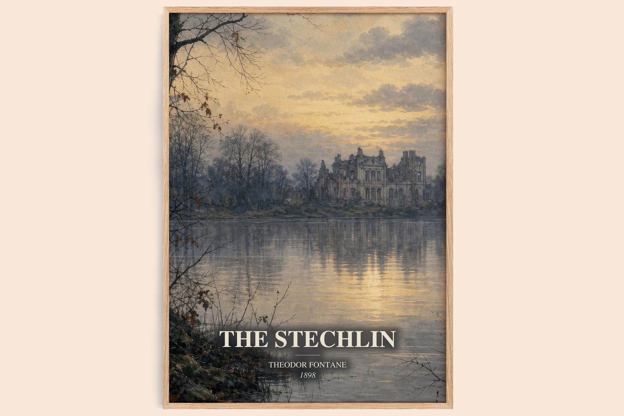 The Stechlin Book Watercolour Illustration by Theodor Fontane