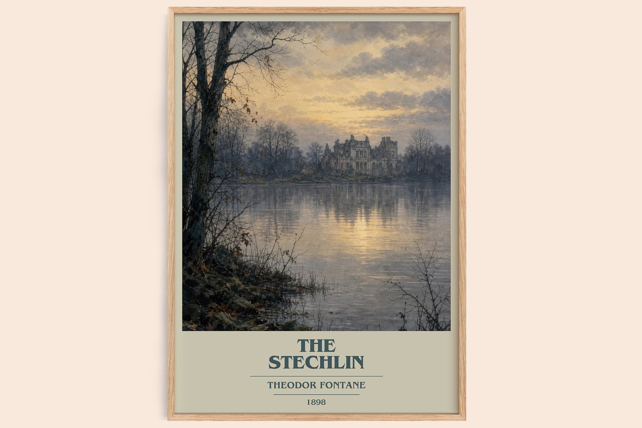 The Stechlin Book Cover Poster by Theodor Fontane