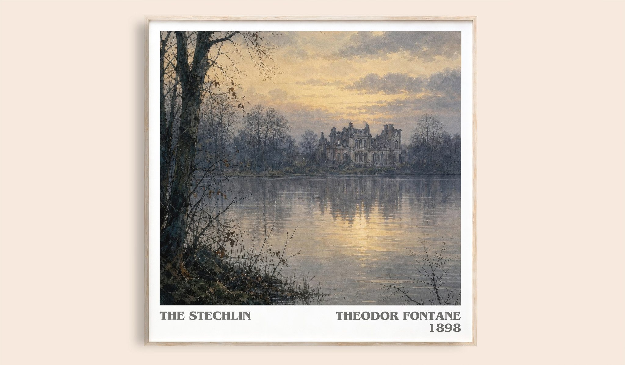The Stechlin Literary Art Print by Theodor Fontane
