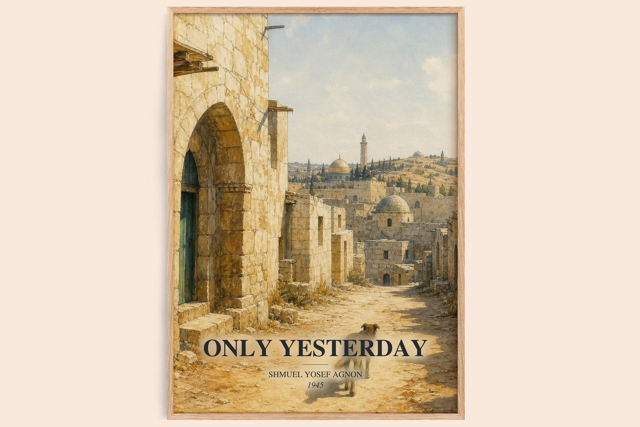 Only Yesterday Book Watercolour Illustration by Shmuel Yosef Agnon