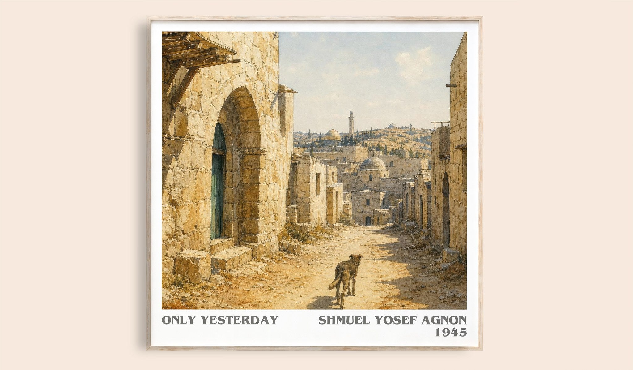 Only Yesterday Literary Art Print by Shmuel Yosef Agnon