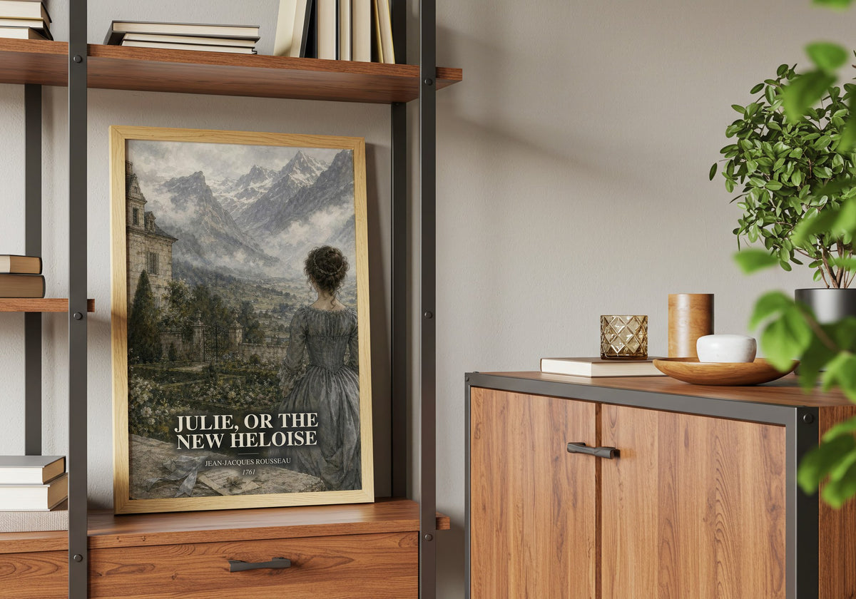 Julie, or the New Heloise book watercolour illustration paper finish options – matte satin gloss