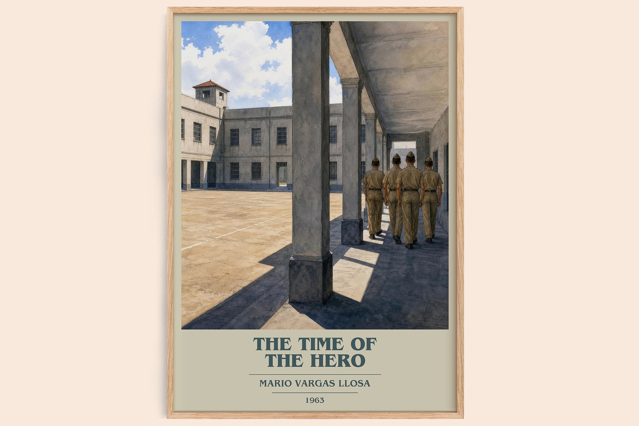 The Time of the Hero Book Cover Poster by Mario Vargas Llosa