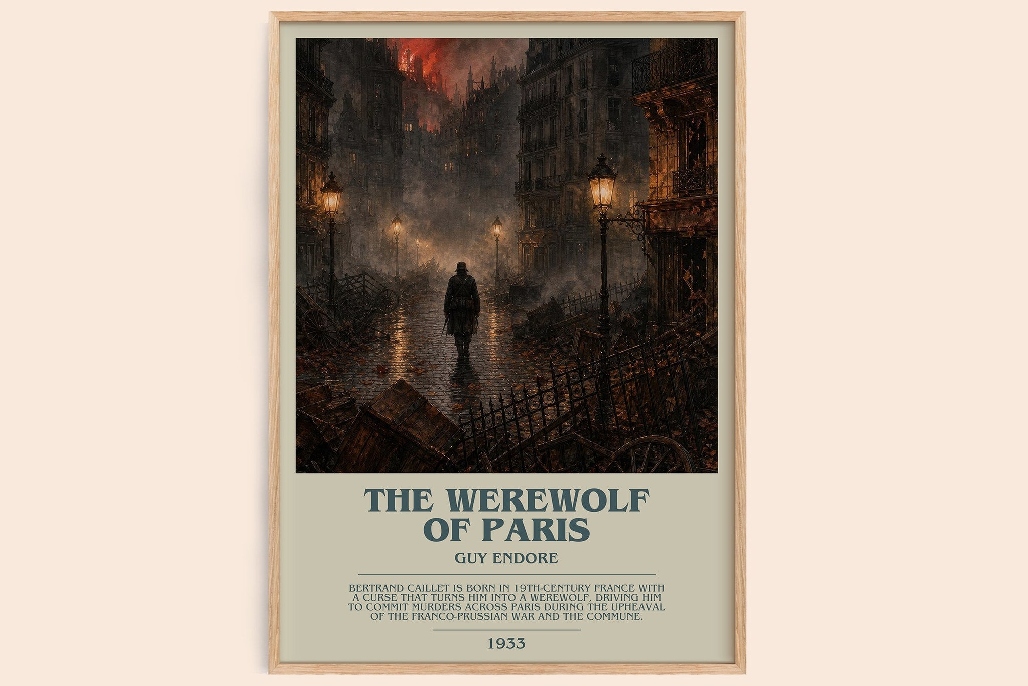 The Werewolf Of Paris Bookish Wall Art by Guy Endore