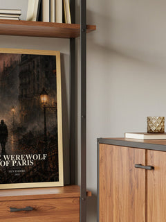The Werewolf Of Paris book watercolour illustration paper finish options – matte satin gloss