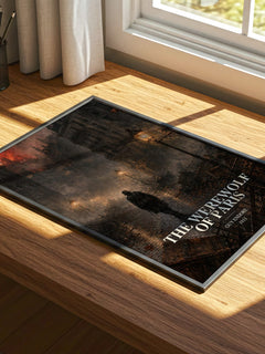 The Werewolf Of Paris watercolour book poster framed on wall – horror wall art