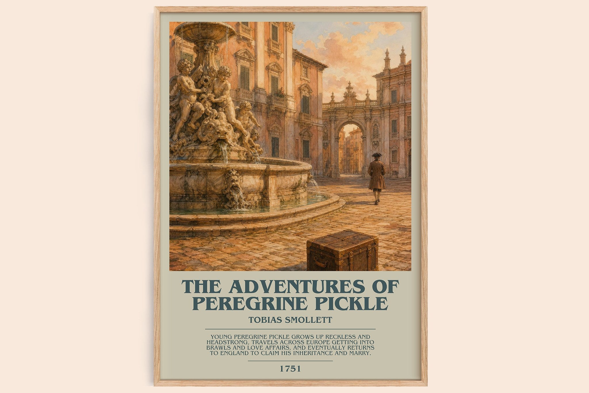 The Adventures of Peregrine Pickle Bookish Wall Art by Tobias Smollett