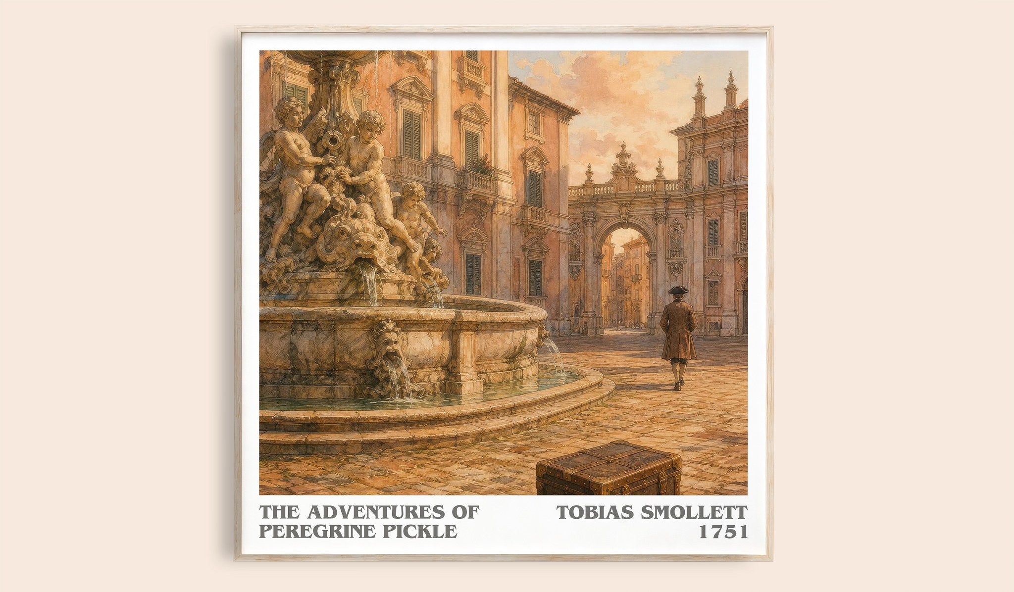 Adventures of Peregrine Pickle Literary Art Print by Tobias Smollett