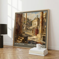 On The Orator literary art print colour and style options – Marcus Tullius Cicero book art