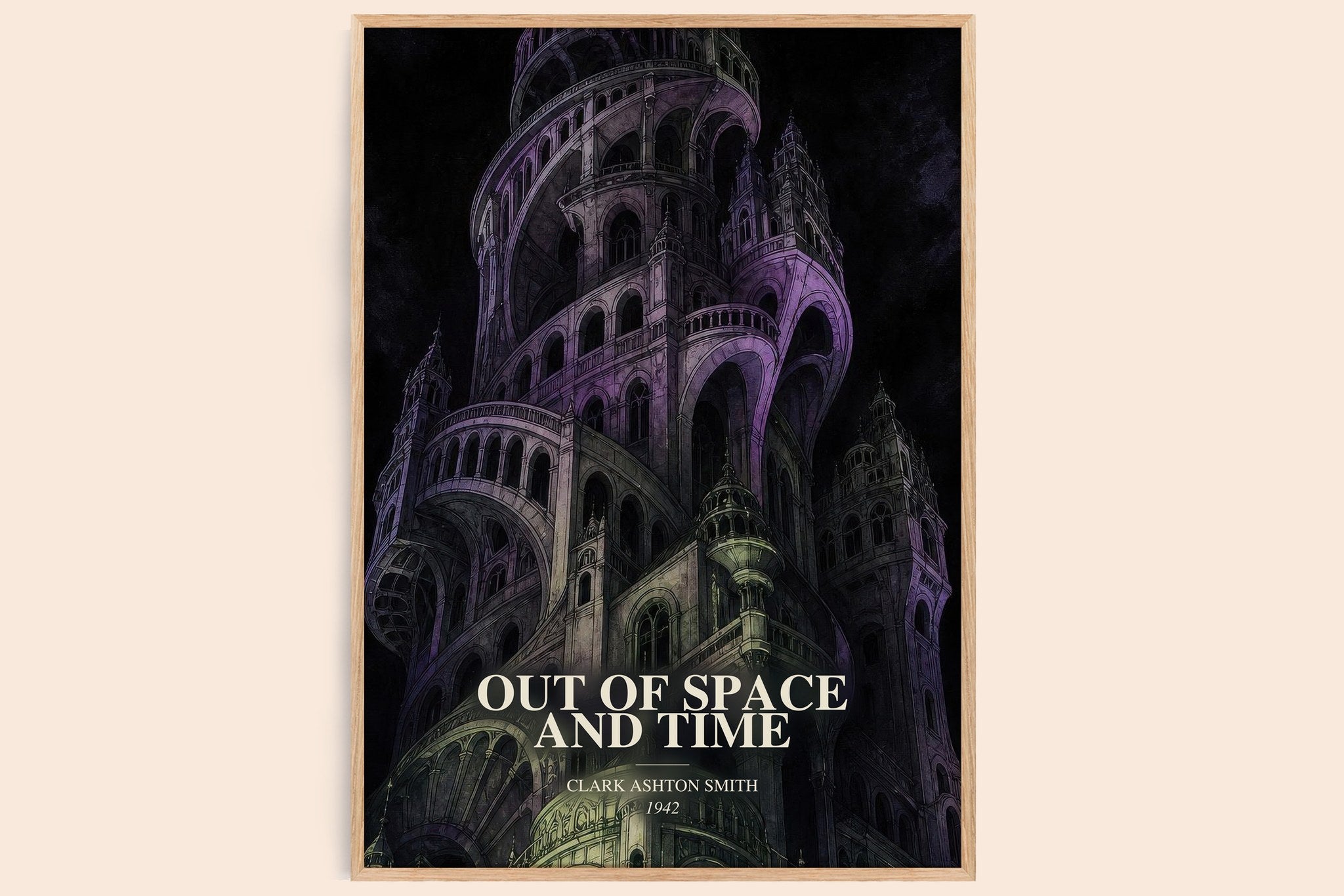 Out Of Space And Time Book Watercolour Illustration by C. Smith