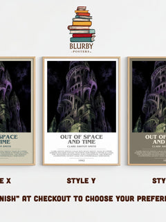 Out Of Space And Time bookish print framed by window – literary home decor